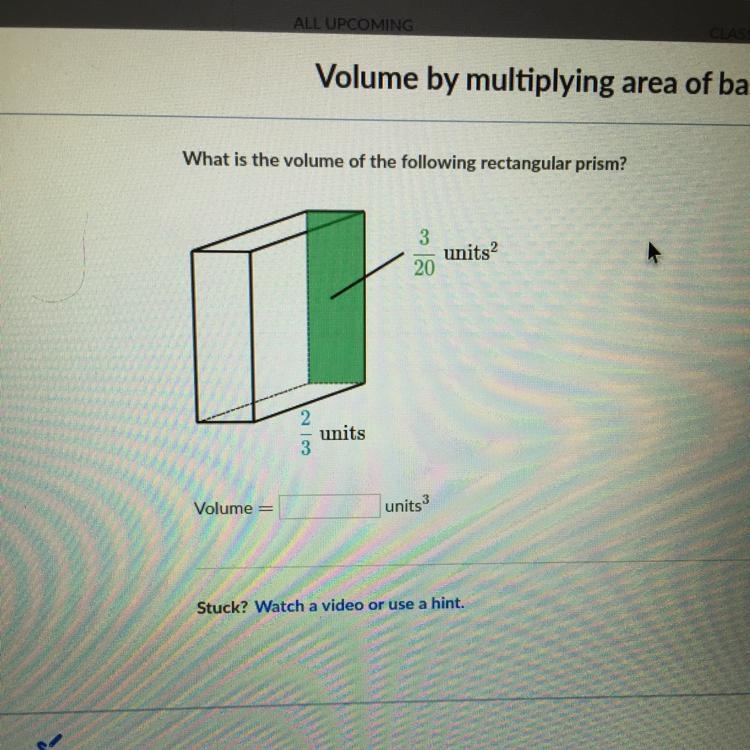 What is the volume of the following rectangular prism-example-1