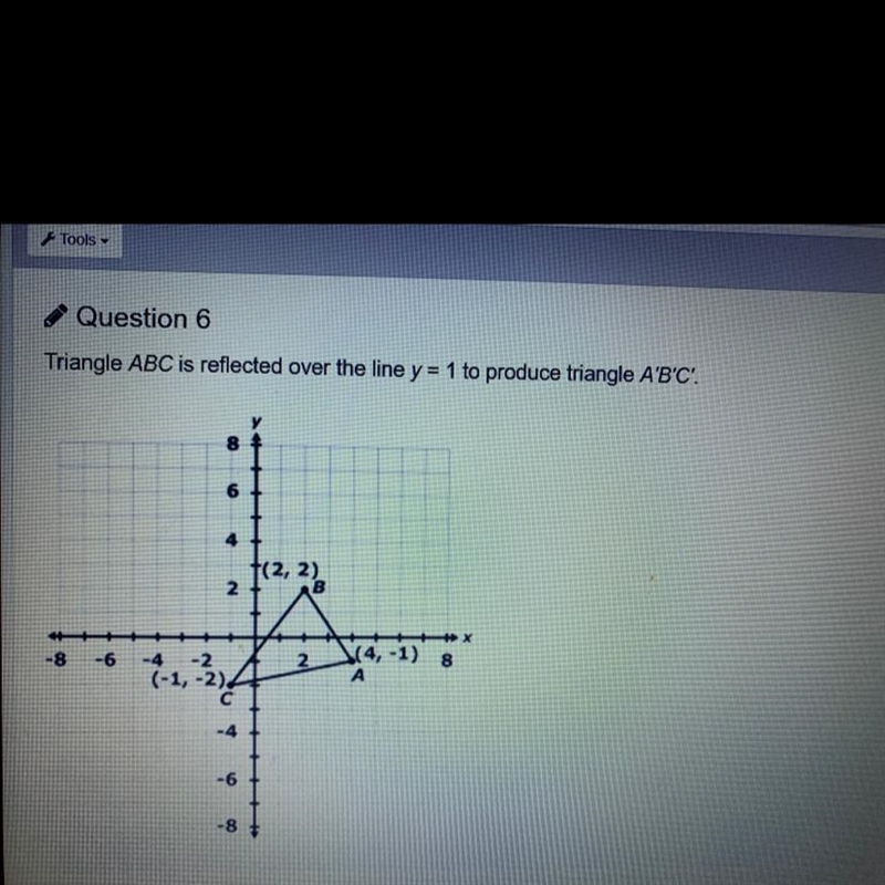 What will be the coordinates of B? A: 2,3 B: 2,1 C: 2,0 D: 0,2-example-1