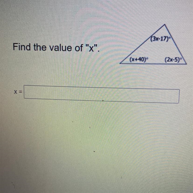 Find the value of “X”-example-1