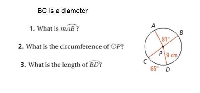 The name of a circle is the center. So P is the name of the circle and Point P is-example-1