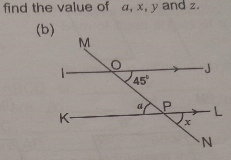 Find the value of a, x, y and z​ PLEASE HELP ME !!!!!!-example-1