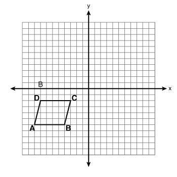 Quadrilateral ABCD is graphed on a coordinate plane with the vertices A(-9,-6), B-example-1