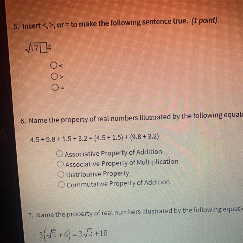 Insert < >, or= to make the following sentence true.-example-1