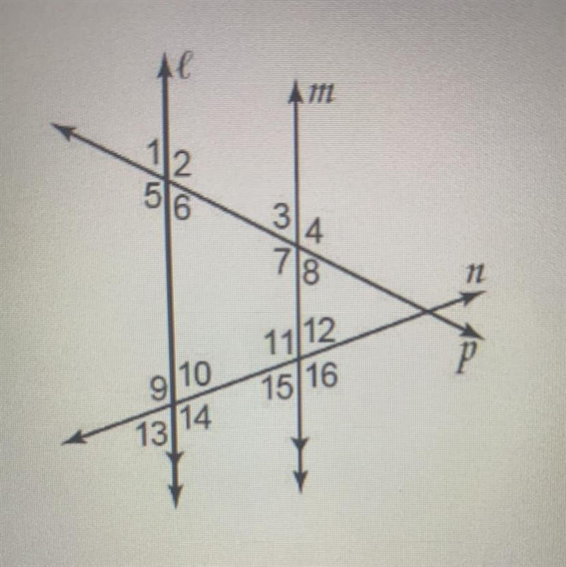 If m∠13=2x-3 and m∠15=71°, find the value of x. Show work please-example-1