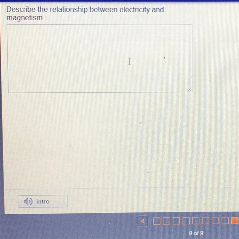 Describe the relationship between electricity and magnetism-example-1