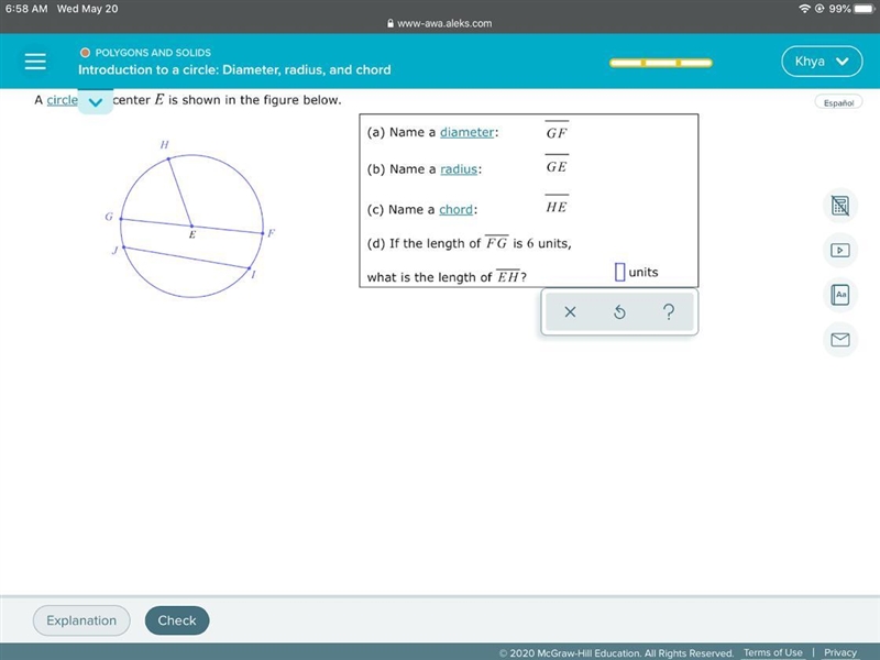 If the length of FG is 6 units, what is the length of EH?-example-1