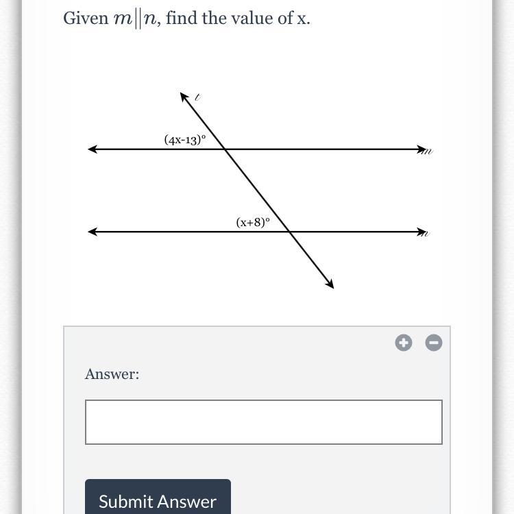 Find the value if x-example-1