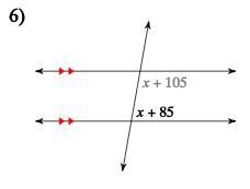 First identify the angle RELATIONSHIP, then find the measure of the angle indicated-example-1