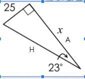 Solve the right angle trig. round to the nearest tenth.-example-1