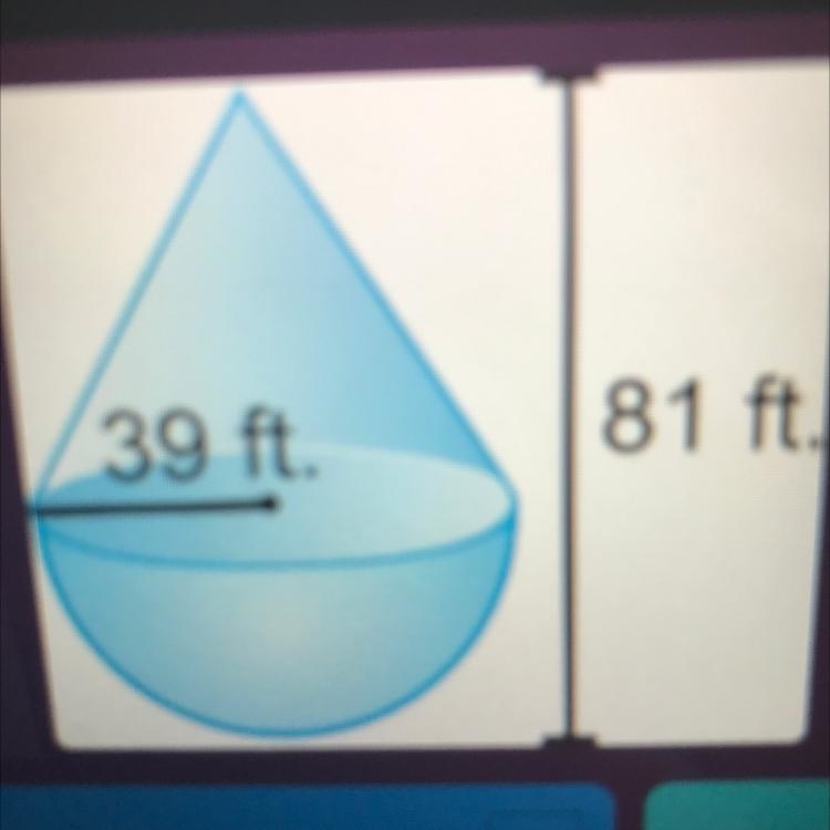 Calculate the composite surface area of the figure !!-example-1