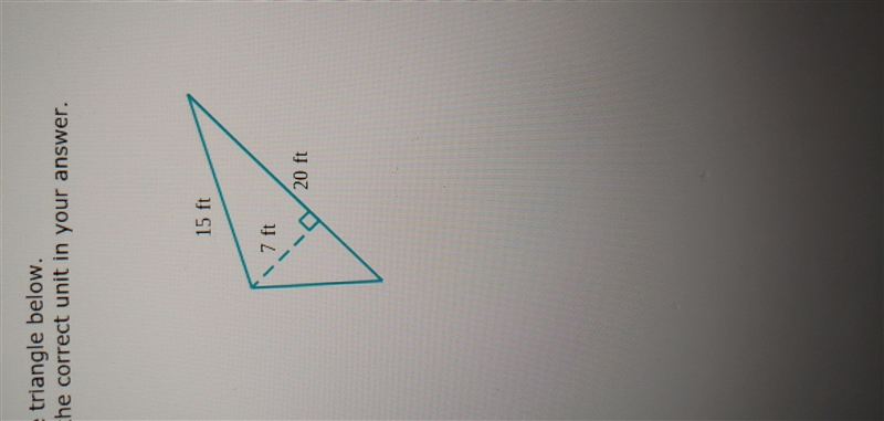 Find find the area of the triangle below-example-1