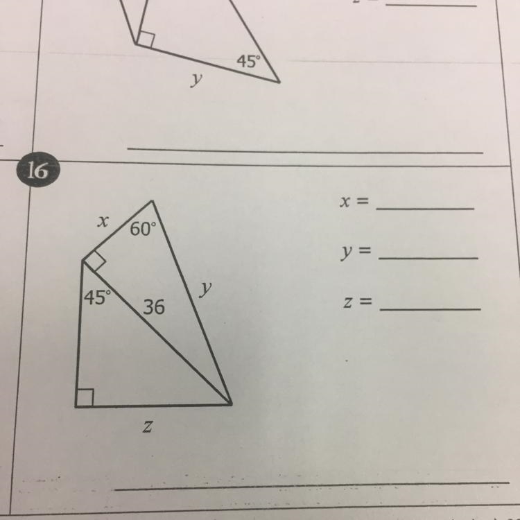 Help with special right triangle please-example-1