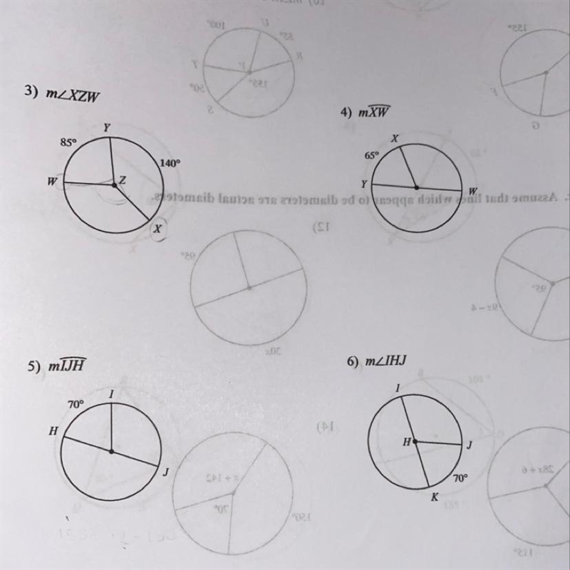 Can someone help me find arc measure or central angles ? I’m so confused-example-1