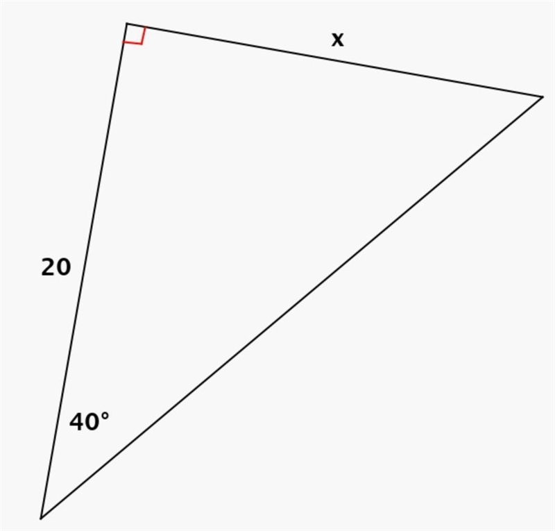 #4$ Find the value of x and round answer to nearest tenth.-example-1