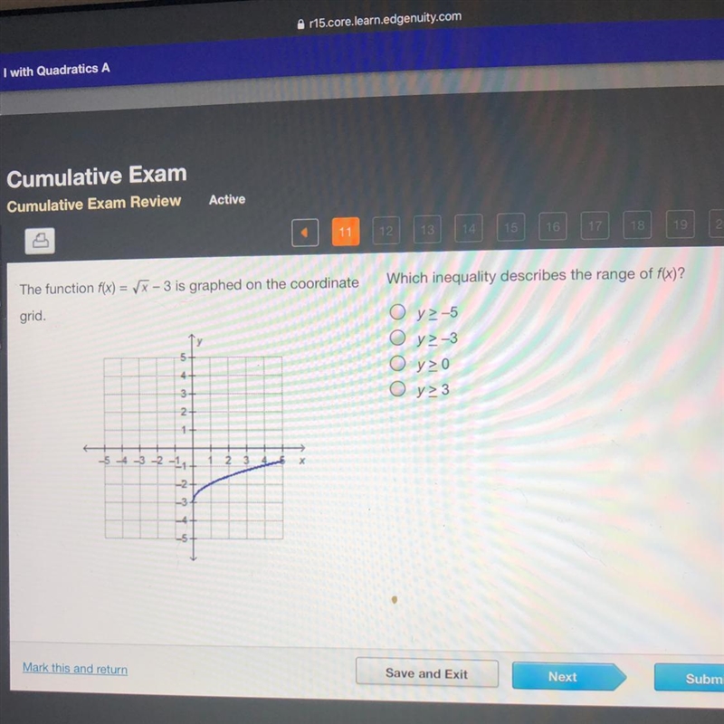 Which inequality describes the range of f(x)-example-1