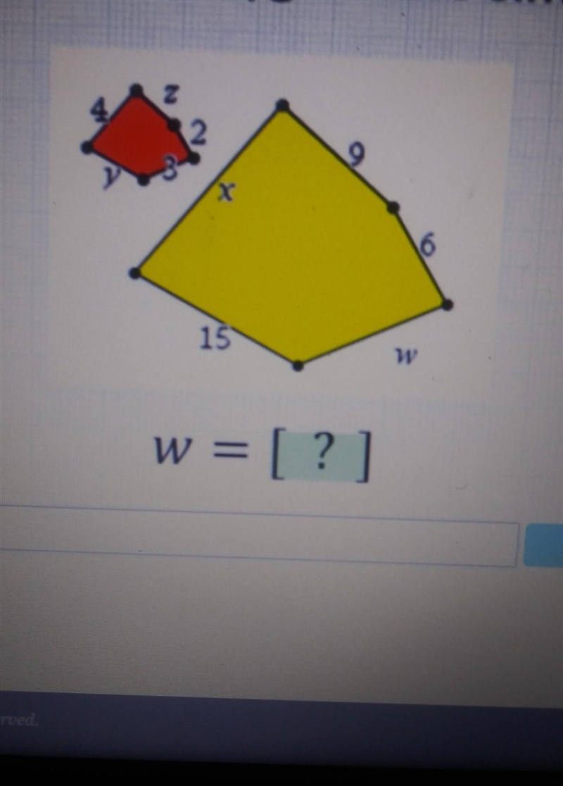 These two polygons are similar​-example-1