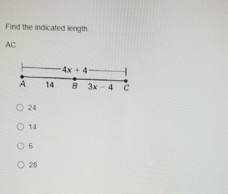 Find the indicated length. ​-example-1