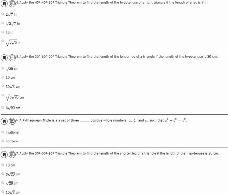 PLZ HELP its Triangle Properties and where using the 45º-45º-90º Triangle Theorem-example-1