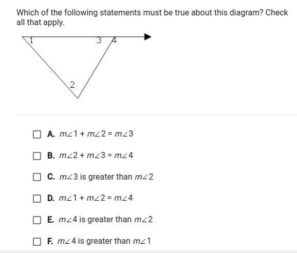 Which of the following statements must be true about this diagram check all that apply-example-1