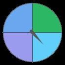 You spin the spinner twice. what is the probability of landing on a number greater-example-1