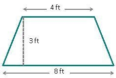 Find the area of the figure. If needed, round to the nearest tenth. Isosceles trapezoid-example-1