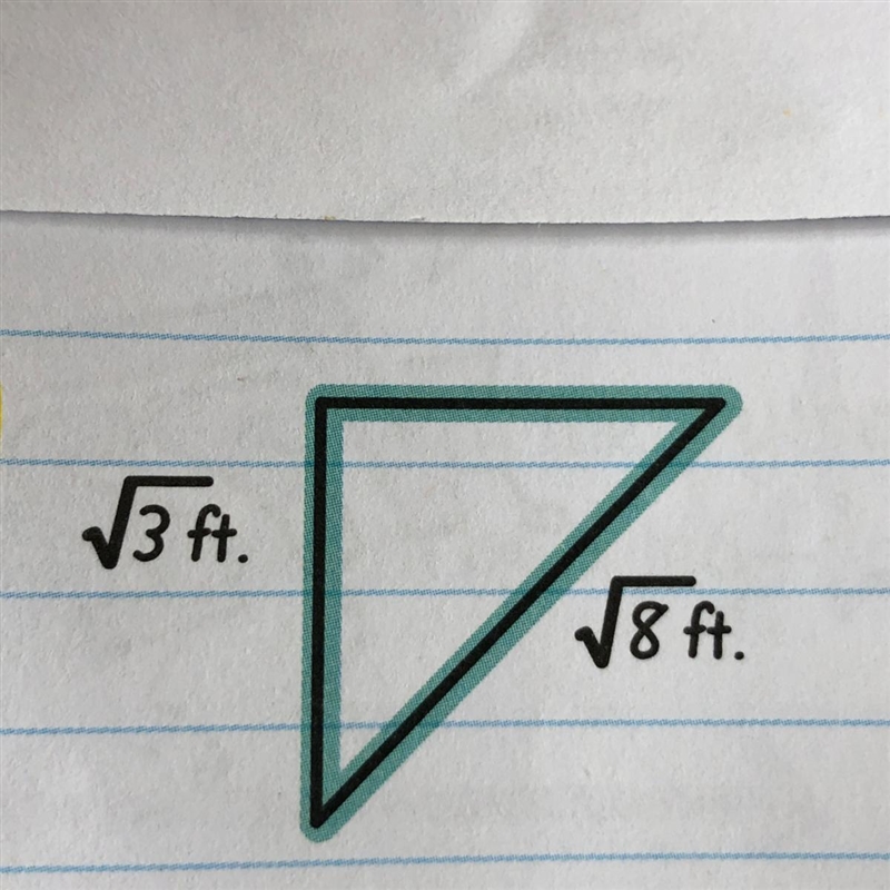 Find the length of the missing side.-example-1