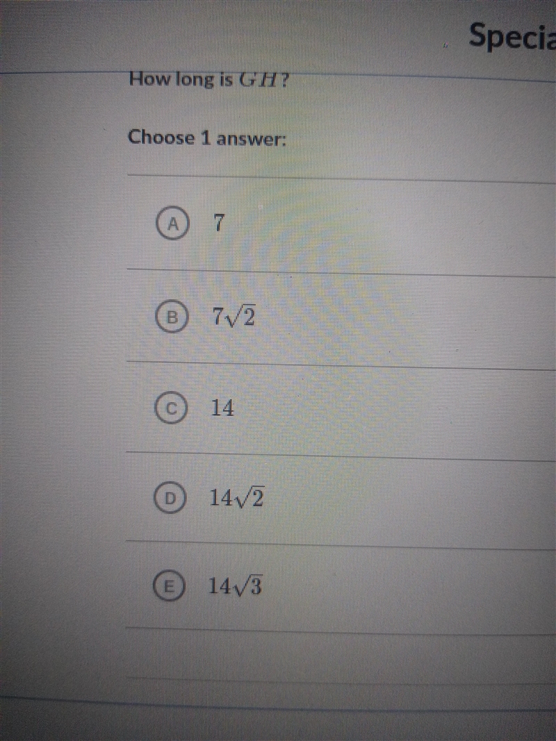 How long is GH? Any help will me appreciated thank you-example-2