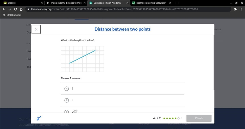 Khan academy distance between two points-example-1