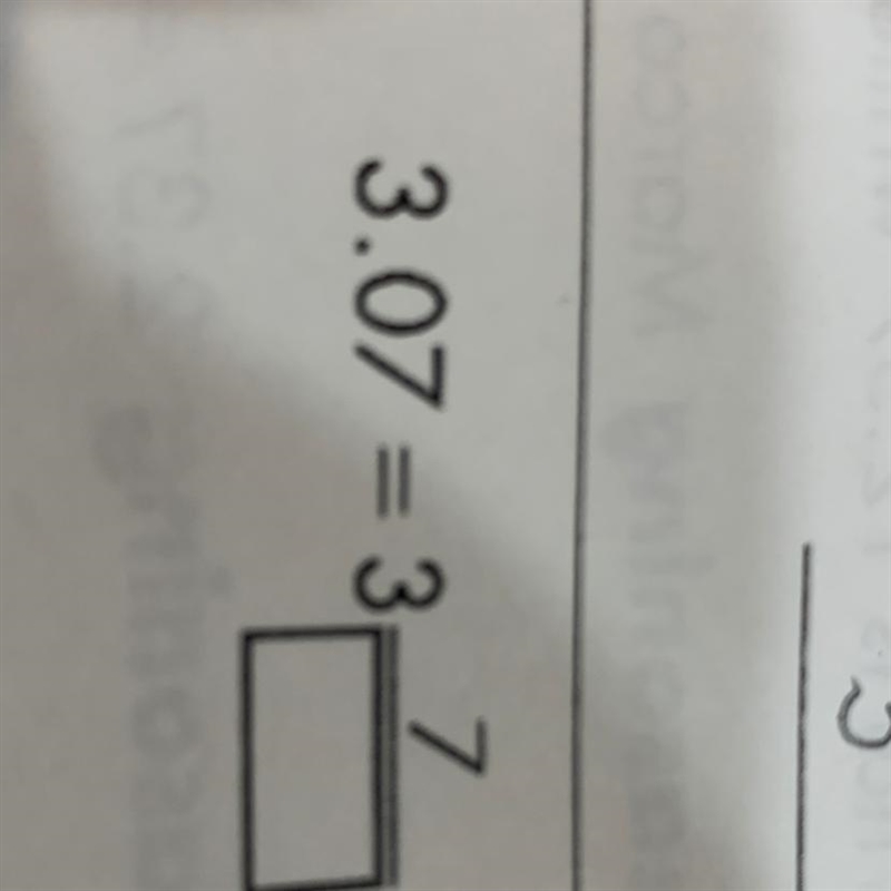 Write the place value as the denominator and write 7 as the numerator.-example-1