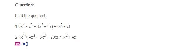 LOTS OF POINTS PLEASE HELP Find the quotient.-example-1