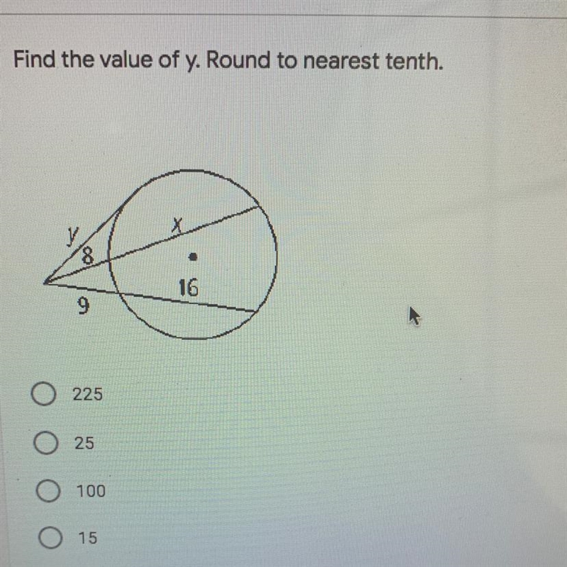 Find the value of y. Round to nearest tenth.-example-1