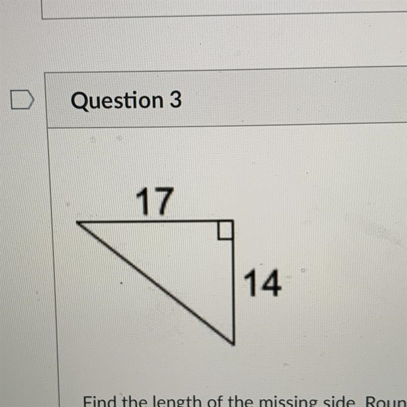 Find the missing side and round it to the nearest hundredth(two decimal places)-example-1