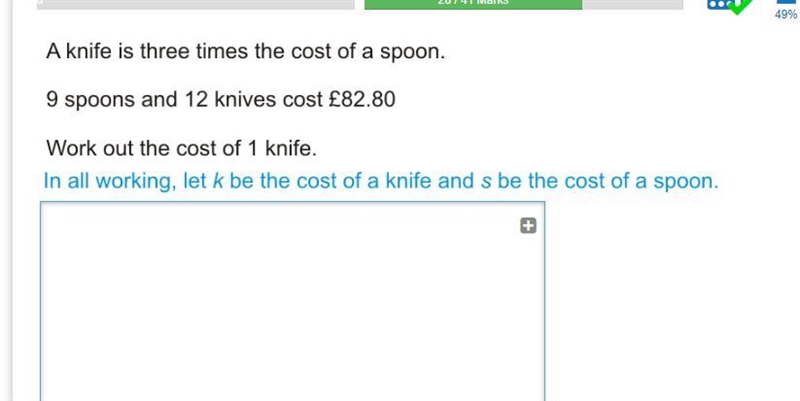 Question attached Simultaneous equations-example-1