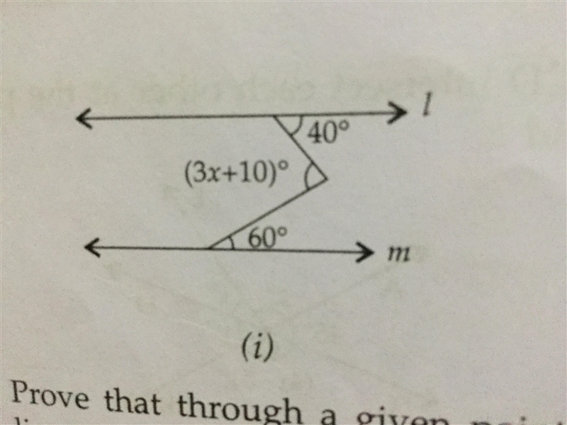 In the figure given below L || m .find the value of x-example-1