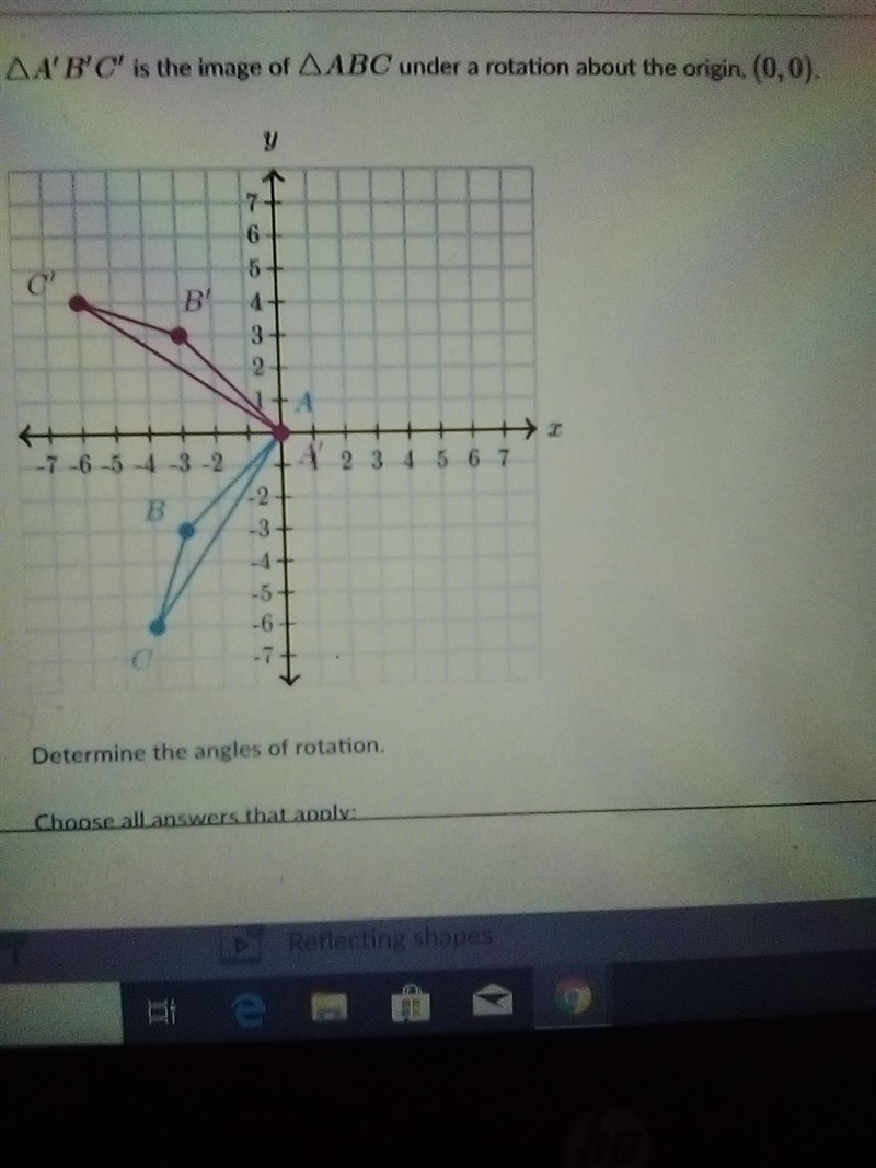 Determine the angles of rotation. Please answer!!!-example-1