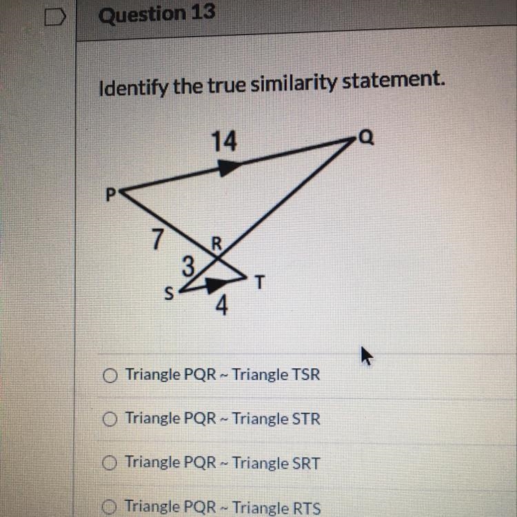 WHAT IS THE TRUE SIMILARITY STATEMENT-example-1