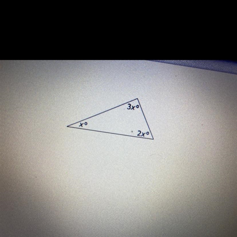 What is the value of x in this triangle-example-1