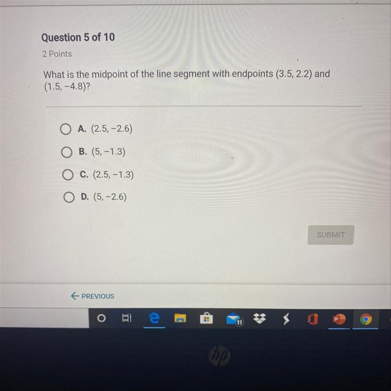 Can someone help me on this midpoint question-example-1