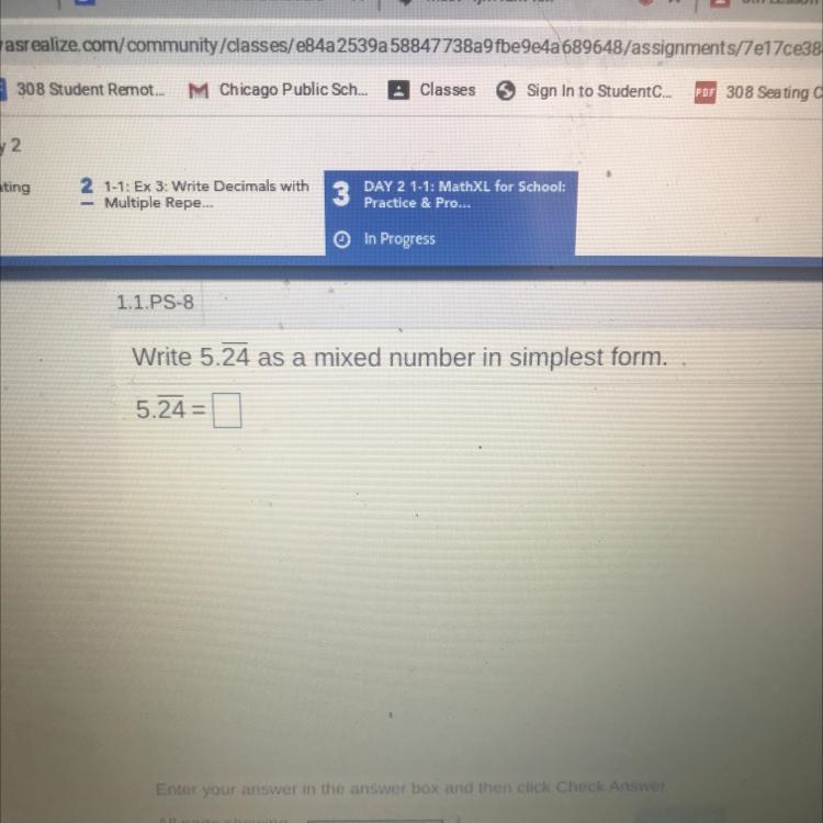 Write 5.24 as a mixed number in simplest form. 5.24 =-example-1