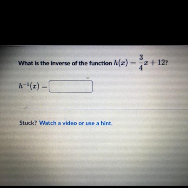 Help please math what is the inverse of the function-example-1