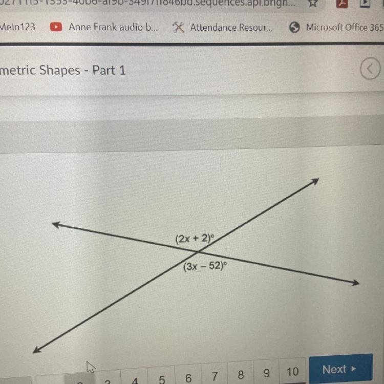 What is the value of x? Enter your answer in the box. X =-example-1