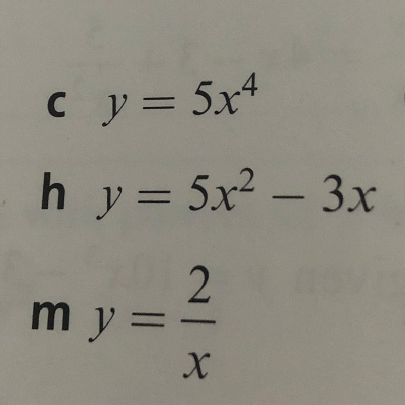 Differentiation of Y=5(x powered by 2) -3X ?-example-1