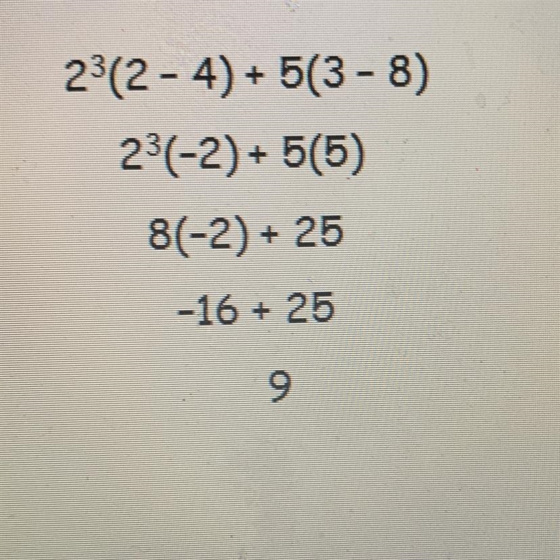 Find the eror in the student's calculation. O The student should have simplified the-example-1