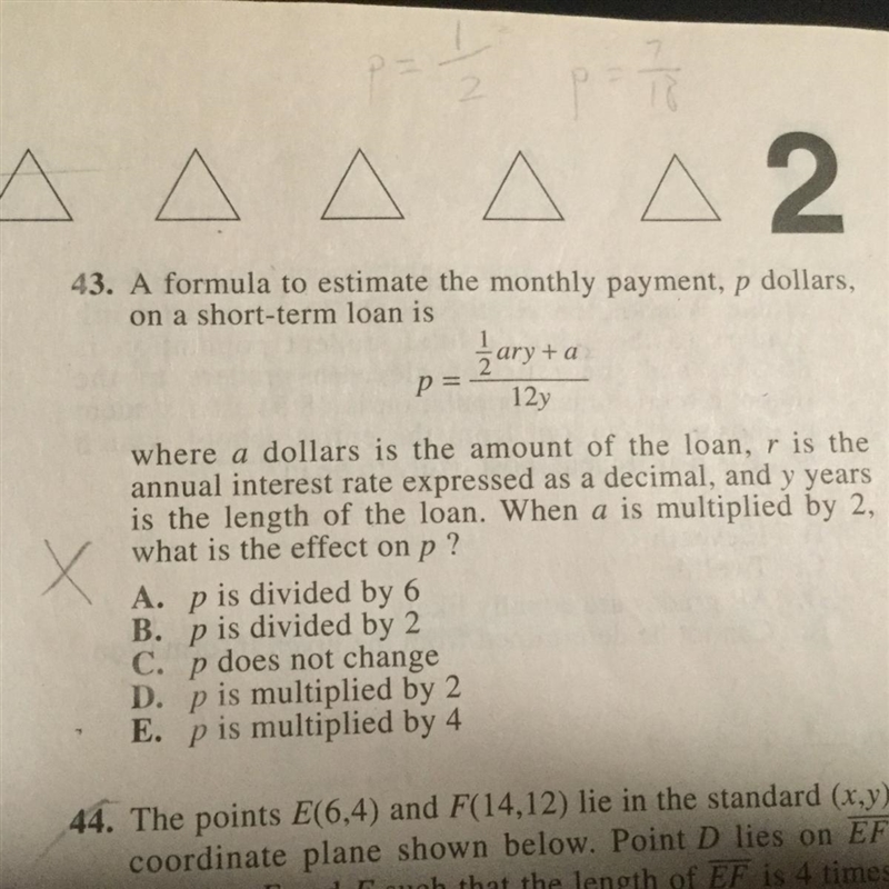 Question 43 please. I would also appreciate it if you could explain your steps. Thank-example-1