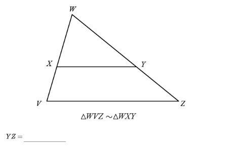 Calculate YZ if WY = 25, XY = 23, and VZ = 35-example-1