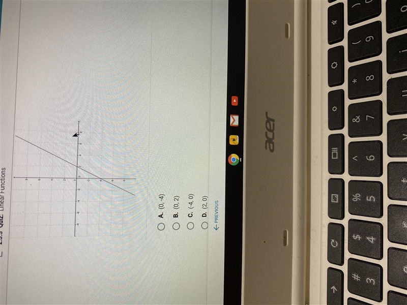 What is the x-intercept of the function graphed below?-example-1