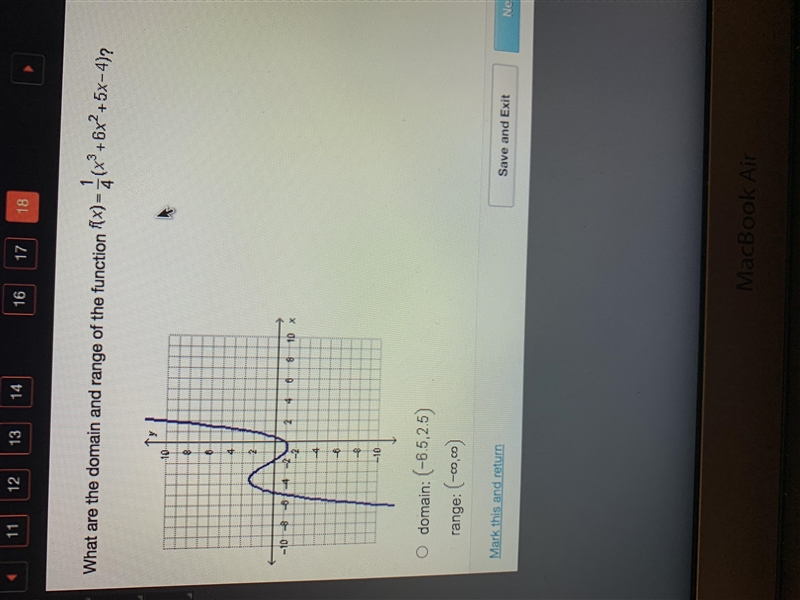 What are the domain and range of the function-example-1