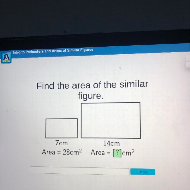 Can anyone find the area of the bigger rectangle?!-example-1