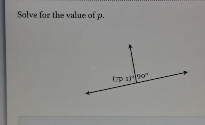 Solve for the value of p.​-example-1