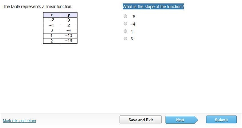 What is the slope of the function?-example-1